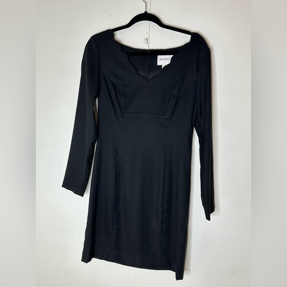 Y2K Hugo Buscati Little Black Dress Size 10 - Picture 2 of 5